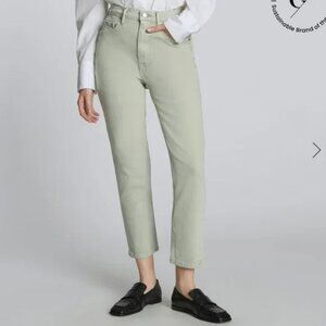 Everlane Original Cheeky Jean in Aqua Grey, Size 31 NEW